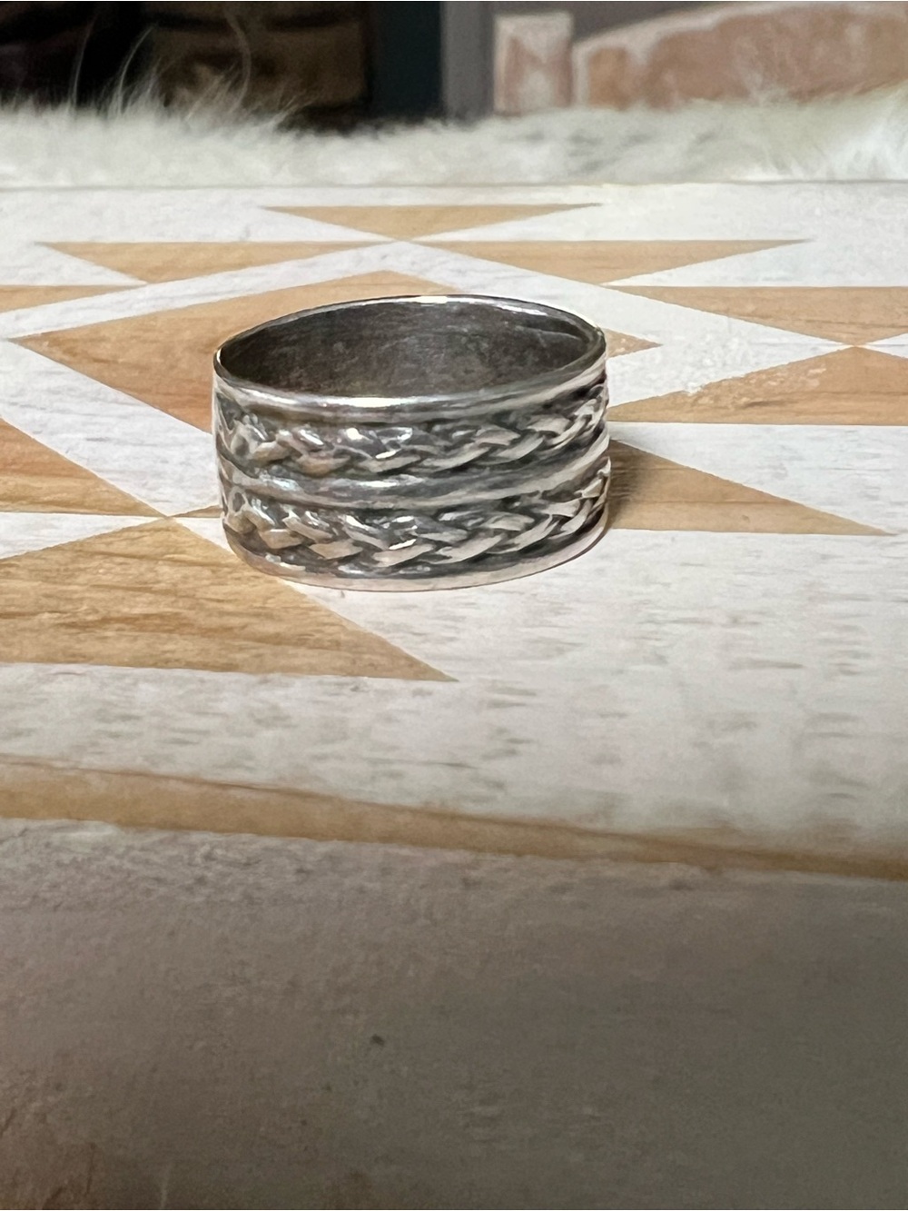 Vintage Sterling silver cigar band